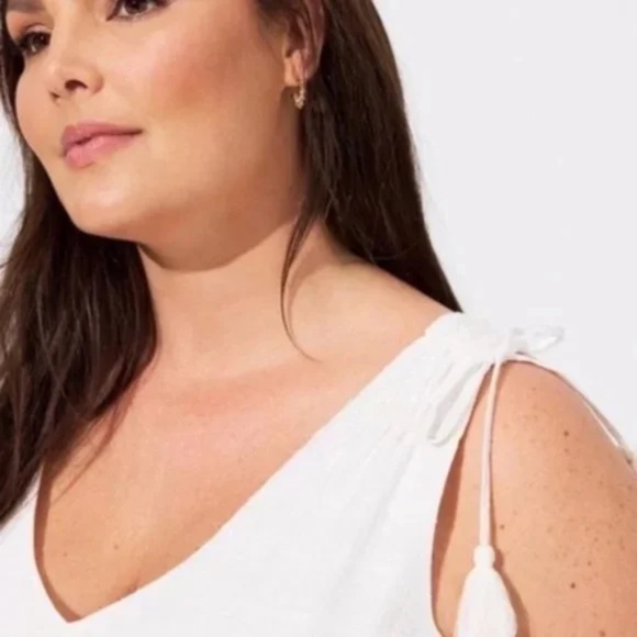 V Neck Soft Babydoll Tank - Picture 4 of 5